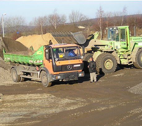 Abtransport von Material